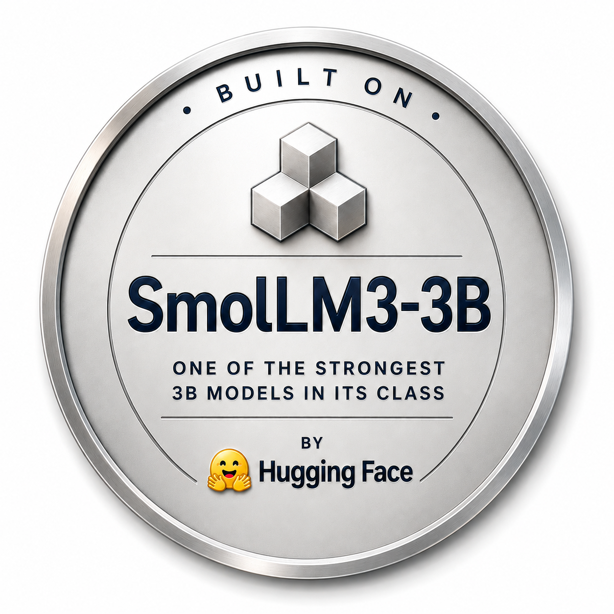 Built on SmolLM3-3B certification badge